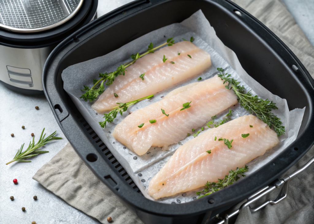 Can you put raw fish in an air fryer?