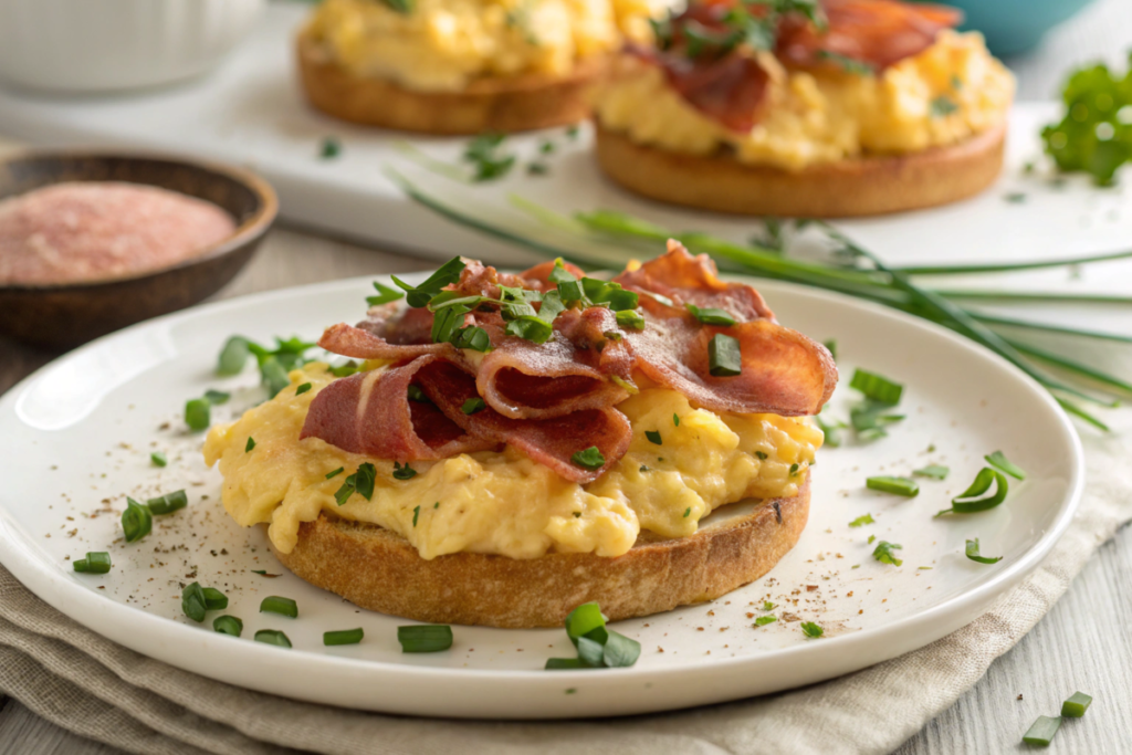 Does prosciutto taste good with eggs?