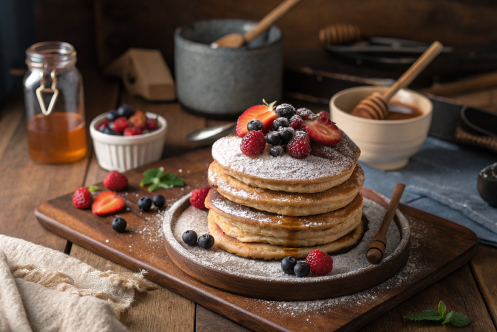 What is a pancake made from buckwheat flour called?