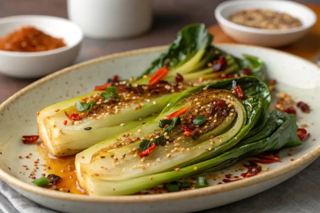 roasted bok choy