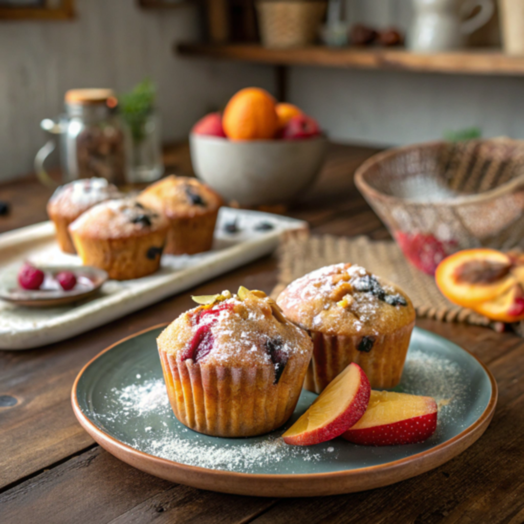 Mini muffins baking in a muffin tin: shorter bake time required.